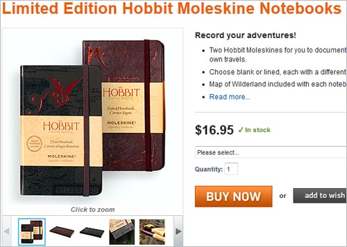 Hobbit-Notizbuch von Moleskine